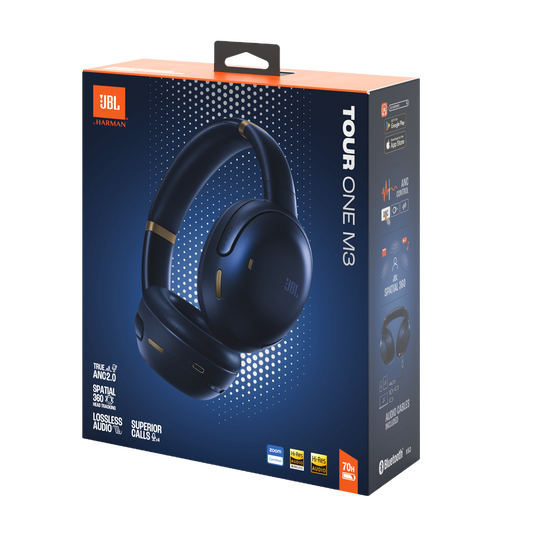JBL Tour One M3 - Blue - Wireless over-ear Noise Cancelling headphones - Detailshot 15